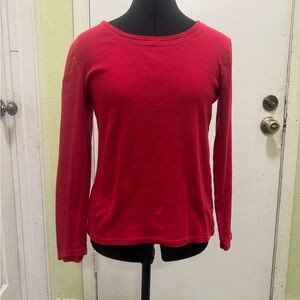 GAP Classic Red Long Sleeve Tee